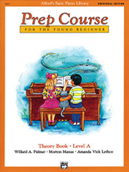 Alfred's Basic Piano Prep Course Theory Book Level A