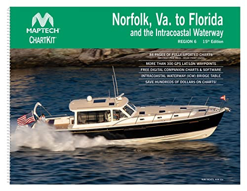 Norfolk Va. to Florida and the Intracoastal Waterway MAPTECH ChartKit