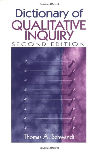 Dictionary of Qualitative Inquiry