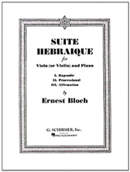 Suite Hebraique: Viola and Piano