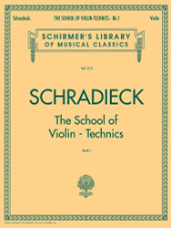 SCHRADIECK The School of Violin Technics - Book 1