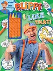 Blippi: I Like That! Coloring Book with Crayons: Blippi Coloring Book