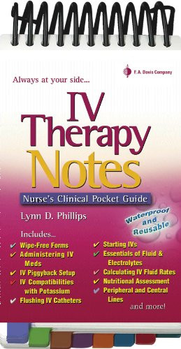 IV Therapy Notes: Nurse's Clinical Pocket Guide