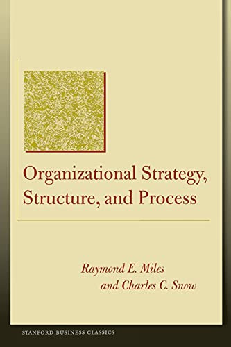 Organizational Strategy Structure and Process - Stanford Business