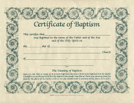 Certificate of Baptism 6pk