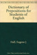 Dictionary of Prepositions for Students of English