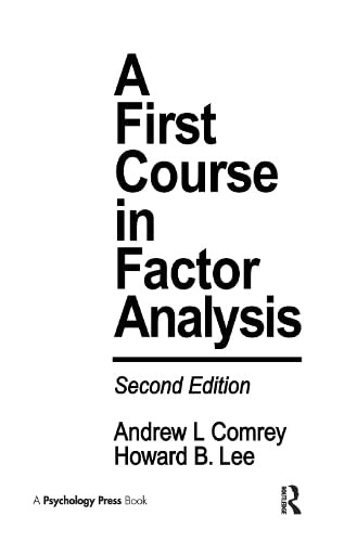 First Course in Factor Analysis 2nd Ed