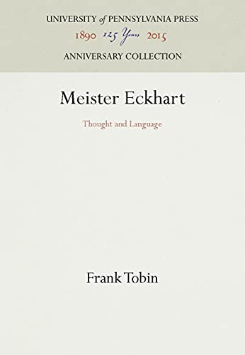 Meister Eckhart: Thought and Language (Anniversary Collection)