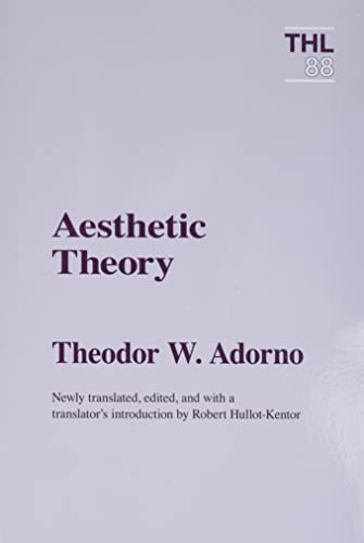 Aesthetic Theory (Volume 88) (Theory and History of Literature)