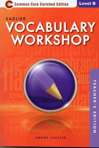 Vocabulary Workshop Common Core Enriched Edition Level B