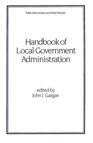 Handbook of Local Government Administration