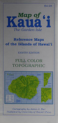 Map of Kauai: The Garden Isle