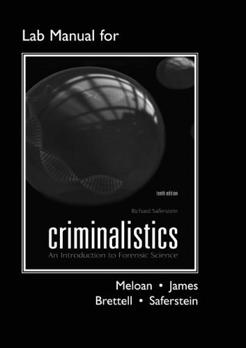 Lab Manual For Criminalistics