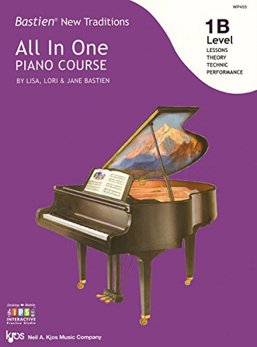 WP453 - Bastien New Traditions - All In One Piano Course - Level 1B