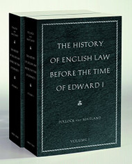 History of English Law before the Time of Edward I