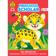 School Zone - Preschool Scholar Workbook - 64 Pages Ages 3 to 5