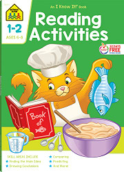 School Zone - Reading Activities Workbook - 64 Pages Ages 6 to 8 1st