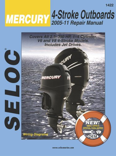 Seloc Mercury Outboards, 1965-89, Repair Manual: 90-300 Horsepower 6-Cylinder By Seloc