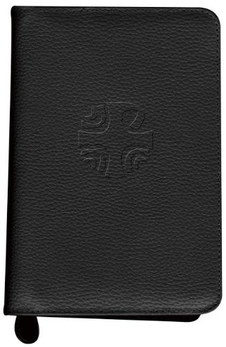 Black Leather Zipper Case for Missals Liturgy of the Hours and Prayer