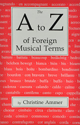 A to Z of Foreign Musical Terms