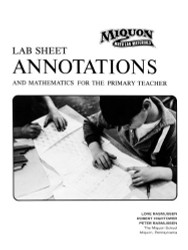 Lab Sheet Annotations and Mathematics for the Primary Teacher - Miquon