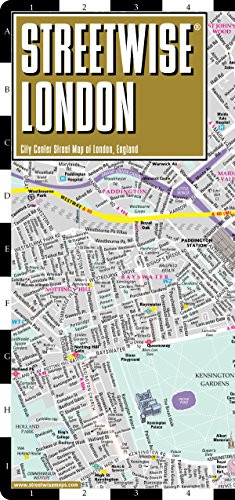 Streetwise London Map - Laminated City Center Street Map of London