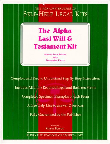 Alpha Last Will and Testament Kit