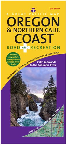Oregon & Northern Coast Road & Recreation Map