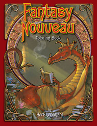 Fantasy Nouveau Coloring Book