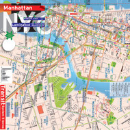 TerraMaps NYC Manhattan Street and Subway map - Waterproof - AR