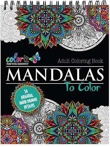Mandala Coloring Book for Adults with Thick Artist Quality Paper by ColorIt
