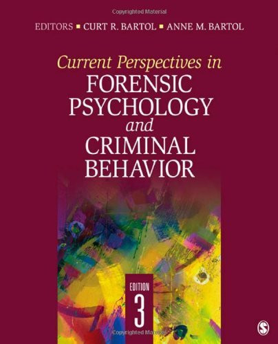 Current Perspectives In Forensic Psychology And Criminal Behavior