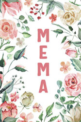 MEMA: Mema Notebook Cute Lined Notebook Mema Gifts Pink Flower