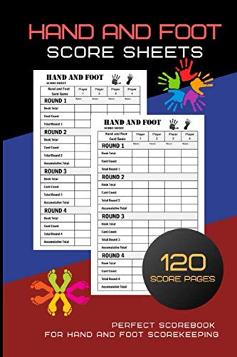 Hand And Foot Score Sheets