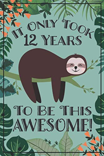 Sloth Journal - Awesome 12 Year Old