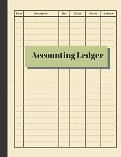 Accounting Ledger: Simple Ledger | Cash Book Accounts Bookkeeping