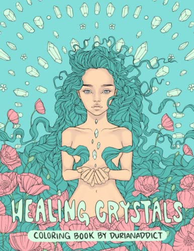 Healing Crystals Coloring Book (Coloring Books by T Fallon)