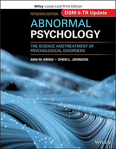 Abnormal Psychology: The Science and Treatment of Psychological