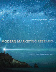 Modern Marketing Research: Concepts Methods and Cases