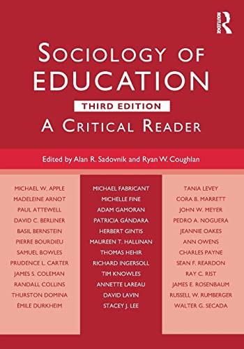 Sociology of Education: A Critical Reader