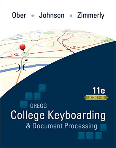 Gregg College Keyboarding & Document Processing