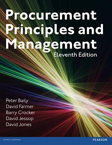 Procurement Principles & Management