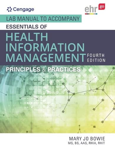 Lab Manual for Bowie's Essentials of Health Information Management