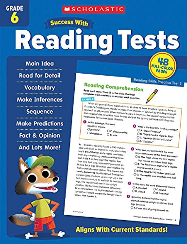 Scholastic Success with Reading Tests Grade 6 Workbook