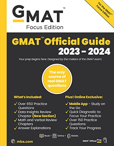 GMAT Official Guide 2023-2024 Focus Edition