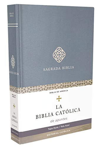 Biblia Catolica de Apuntes Tapa dura Tela Azul