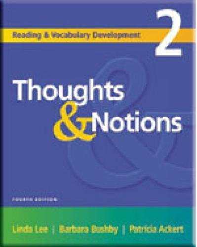 Thoughts & Notions (Reading & Vocabulary Development 2)