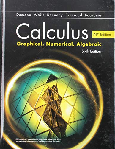 ADVANCED PLACEMENT CALCULUS GRAPHICAL NUMERICAL ALGEBRAIC HIGH SCHOOL