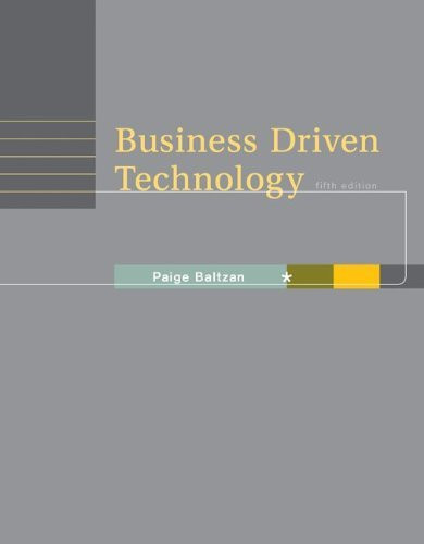 Business Driven Technology