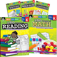 180 Days of Kindergarten Practice Kindergarten Workbook Set for Kids